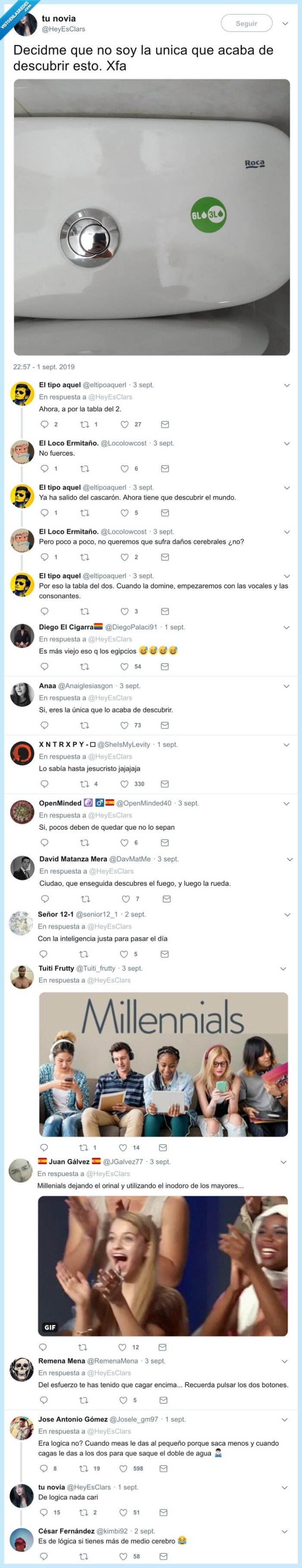 retrete,chorro,doble